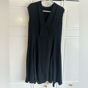 Derek Lam Knee Length Silk Black Sleeveless Dress size 10